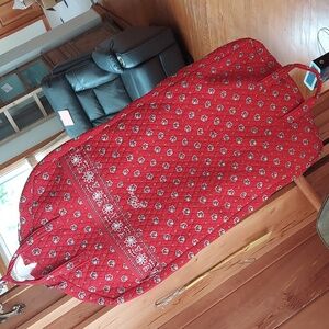 Vera Bradley Garment Bag, red white black